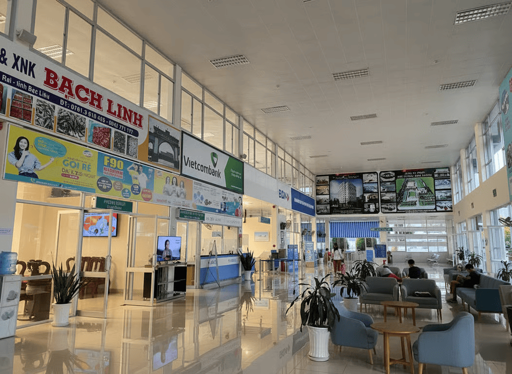 Tầng trệt nhà ga hành khách sân bay Cà Mau